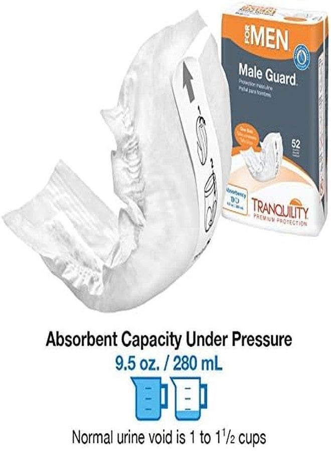 Tranquility Male Guards, Premium Incontinence Shields for Maximum Absorbency, Adhesive Strip for Secure Placement, Discreet Design, One Size, 104ct Case - Image 3